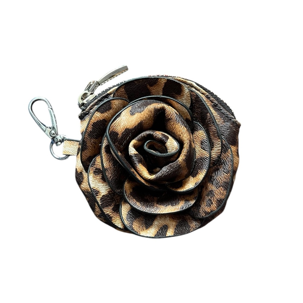NWOT Maurices Cheetah Print Rosette Coin Purse